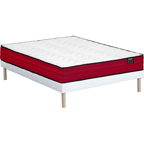 Ensemble 160 x 200 cm sommier tapissier + matelas ressorts ensachés ép.20cm - JUBIA de YSMÉE (1/5)