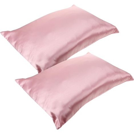 Satin-Kissenbezug 2 pièces für Kleinkinder mit Reißverschluss, Kissenbezug aus Kunstseide, (1/5)