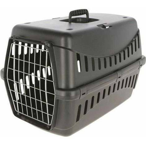 KERBL - Transportbox für Hunde - ECO-VERSAND - 58 x 38 x 38 cm - Schwarz