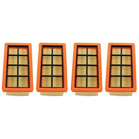 VURAHOME - Lot de 4 filtres pour Aspirateur Karcher 6.415-953.0 AD2 AD3 AD4 Plat Plissés Filtre, Accessoire pour les Aspirateurs (1/5)