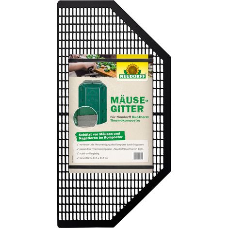 Grille souris pour composteur thermique 81,5 x 81,5 cm – Filet en plastique pour protection contre rongeurs – Compatible avec thermocomposteurs 530L, 230L, 470L – Neudorff