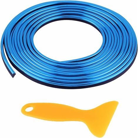 Dekorative Zierleiste für den Fahrzeuginnenraum – Premium-Latex – 5 m – Blau – Für Fahrzeuginnenverkleidungen – 1 Rolle (1/5)