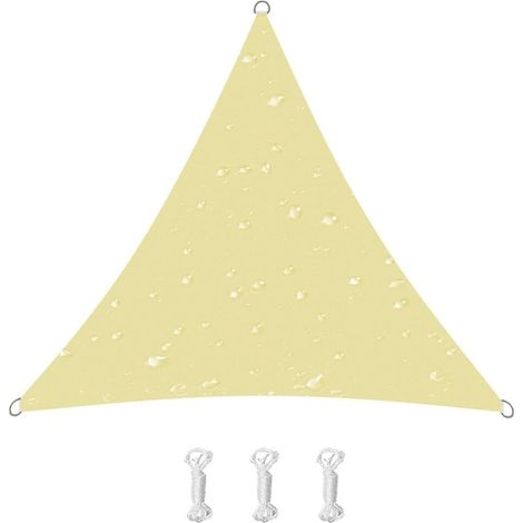 Tenda parasole, protezione UV al 95%, adatta per terrazza, balcone, giardino, feste, eventi all'aperto (2 x 2 x 2 metri, beige) (1/5)