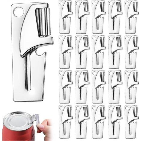 Packung mit 20 P-38 Dosenöffnern, manuelle Dosenöffner aus Edelstahl, tragbar, zum Kochen, Campen und Reisen. (1/5)