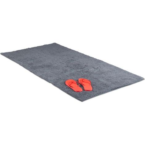 Tapis de salle de bain différentes tailles gris (1/5)