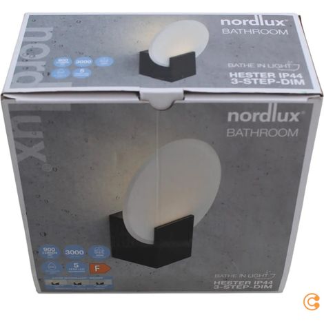 [GEBRAUCHT] B-Ware Nordlux Led Wandleuchte Hester Wandleuchte Wandlicht Bilderleuchte Ip44 Schwarz