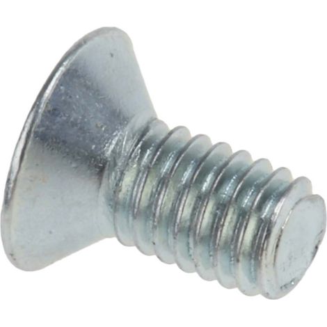 Vis à métaux RS PRO M3 à tête Fraisée Pozidriv en Acier, 6mm ( Prix pour Sachet de 100 )