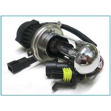 Trade Shop - PAAR AUTOSCHEINWERFERLAMPEN H4-3 BIXENON KIT 12V 35W 6000K MIT VERKABELUNG -
