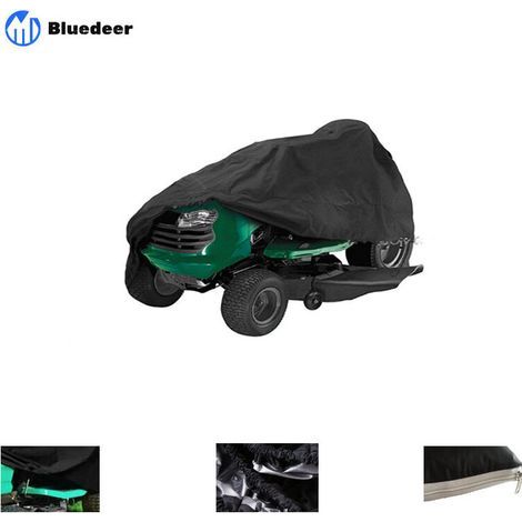 1 housse de protection imperméable en tissu Oxford résistant aux UV pour tondeuse autoportée (170 x 61 x 117 cm, noir) (1/3)