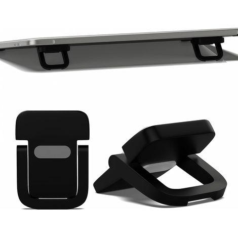 supports de clavier réglables - Portables, noirs, pliables, avec pieds auto-adhésifs et 2 angles d'inclinaison pour la plupart des claviers (1/5)