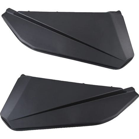 Paneles embellecedores para puertas, diseño robusto, fácil instalación, color negro. (1/2)