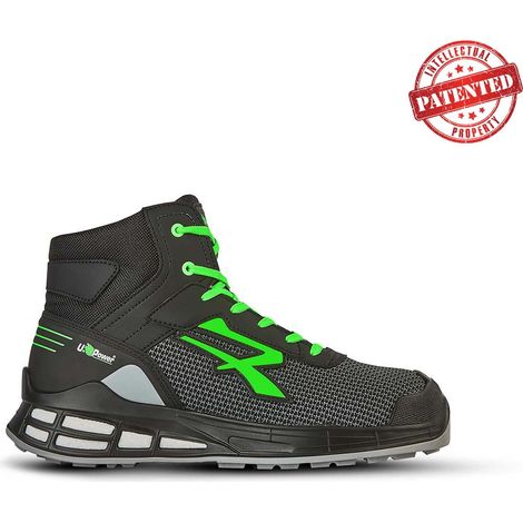 Hochsichere Sicherheitsschuhe BARRET S3 SRC CI ESD - Schwarz/Grün 47 (1/2)