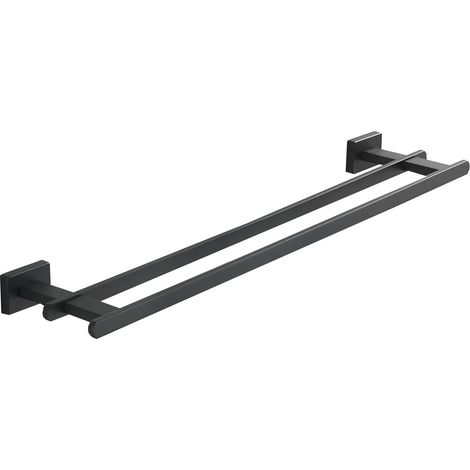 Mexen Arno Doppelhandtuchhalter, Schwarz - 7020725-70 (1/2)