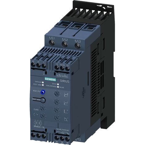 Siemens Avviatore graduale S2, 45A, 22kW/400V, 40 gradi, AC200-480V, AC/DC110-230V, 3RW40361BB14