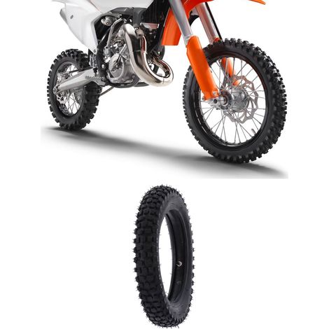 Chambre à air 3.00‑12 (80/100‑12) pour moto cross et dirt bike tout terrain (1/5)
