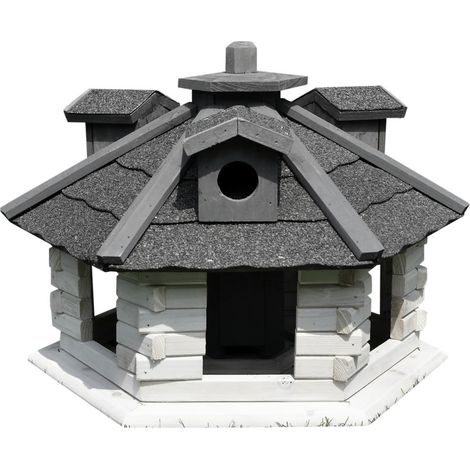 XXL Casa degli uccelli casa degli uccelli 48 x 33 cm bianco/grigio