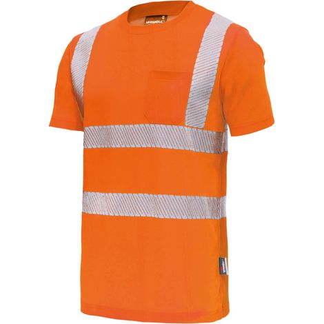 Vizwell Warnschutz-T-Shirt VWT313 Gr. XL leuchtorange/marine