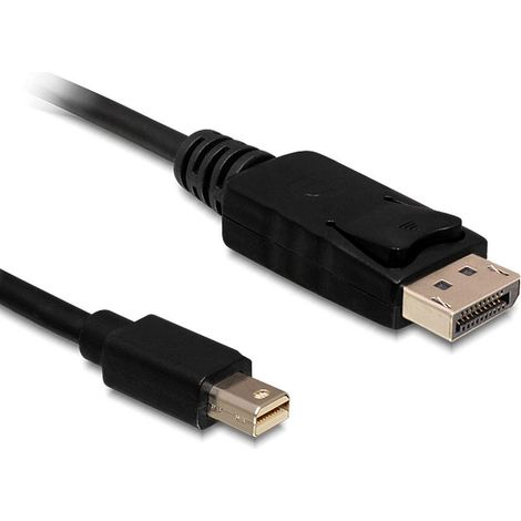 delock Adaptador Mini DisplayPort a DisplayPort Negro 5 m