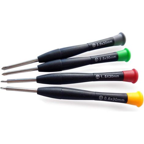 4 pièces 0.6mm 1.5mm 2.5mm 3mm outil de réparation jeu de tournevis pour envoyer un tournevis P2-0.8 Cisea (1/3)