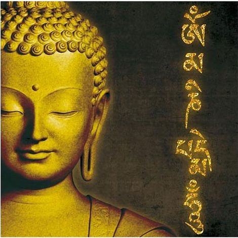 Cadre carré en toile Bouddha