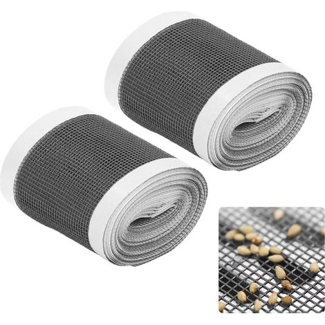 Tapa de desagüe lineal de PVC, recogedor de pelo desechable con rollos (2 x 5 m), 7 cm de ancho, incluye raspador y tijeras. (1/5)