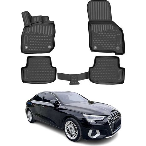 OMAC 3D Tapis de Sol pour Audi A3 8Y Berline Sportback Allstreet 2020-2025 Noir (1/5)