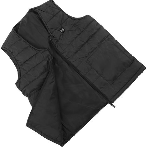 Gilet Chauffant Col V Intelligent Température Constante Respirant Chaud Hiver Noir 5XL (1/5)
