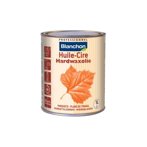 Blanchon – Huile-cire pour bois intérieur – Finition ultra mat – Application facile à la brosse ou au chiffon – Consommation 20 à 25 m²/L