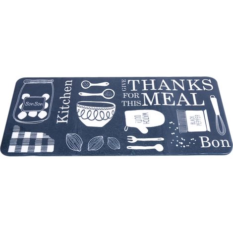 Tapis de porte antidérapant mignon 120x50cm pour salle de bain, cuisine, tapis doux, décoration intérieure n° 3 (1/5)