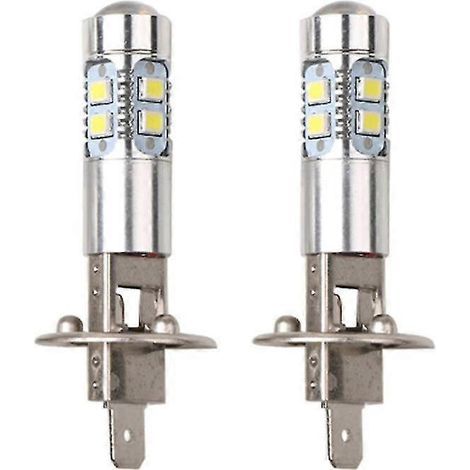 Ampoules de phares LED H1 blanc xénon Canbus sans feutre 6500K pour voitures (feux de route/croisement) - AquaForge (1/5)