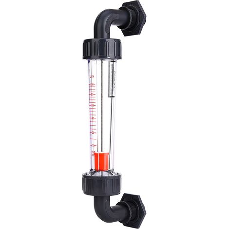 LZS-15W Winkel-Durchflussmesser für Flüssigkeiten, ABS-Kunststoffrohr, Wasserdurchflussmesser 10-100 l/h, Außengewinde ZG1/2- NPT1/2 (1/5)