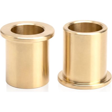 2 Pièces Bride Roulement Manchon 12x16x20 mm,Laiton Douille Auto Lubrifiant Bagues,Bride Manchon Roulement Fritté pour Industriel Équipement Machines et Outils (1/5)