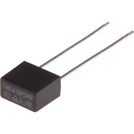 Fusible non réarmable filaire RS PRO, Sortie Radiale, 400mA 250V