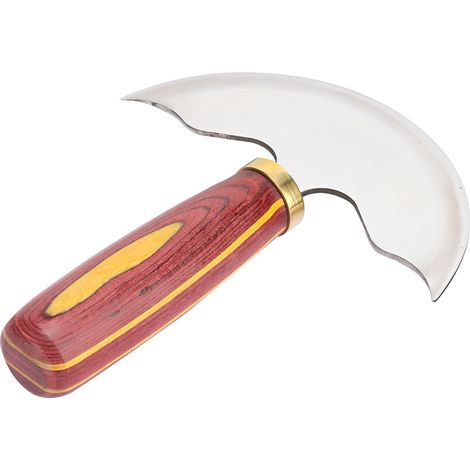 Couteau à cuir rond, outil de coupe et de finition, acier importé, accessoires de bricolage. (1/5)