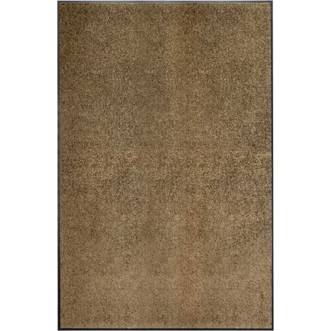 Paillasson lavable d'entrée, Tapis de Porte,Tapis Entrée Intérieur Marron 120x180 cm MKS86437 (1/5)