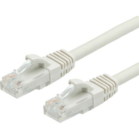 Value 21.99.0203 RJ45 Câble réseau, câble patch CAT 6 U/UTP 3.00 m gris 1 pc(s)