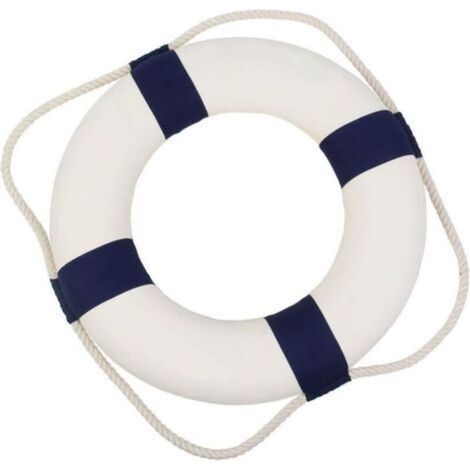 Mediterraner Rettungsring als Heimdekoration oder Wanddekoration (Marinemotiv, 35 cm) H229 (1/3)