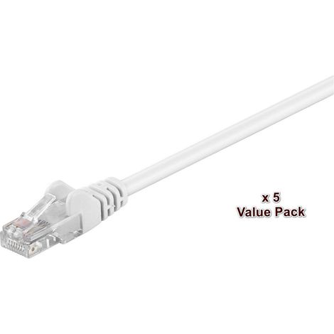 MicroConnect U/UTP CAT5e 15M bianco 5 pezzi