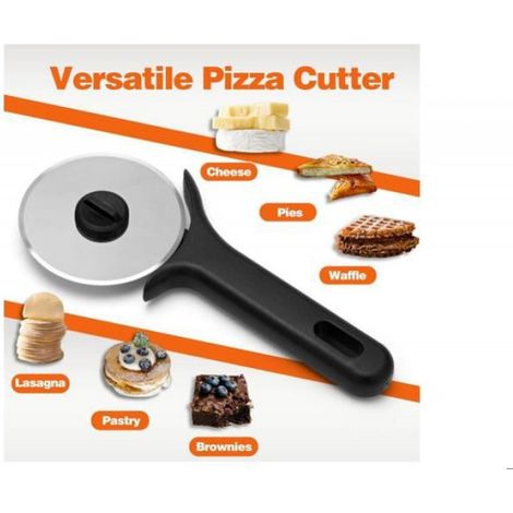 Rouleau À Pizza - Lame En Acier Inoxydable - Pour Pizza Croûte Épaisse Ou Fine - 2 Pièces (1/5)