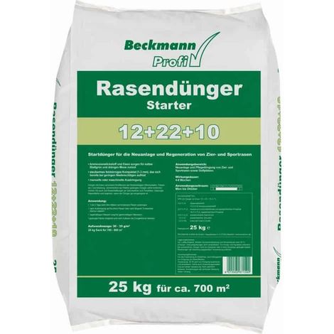 Concime per Prato 25kg: Starter per Nuovo Prato e Rigenerazione - Copre 700m² (1/2)