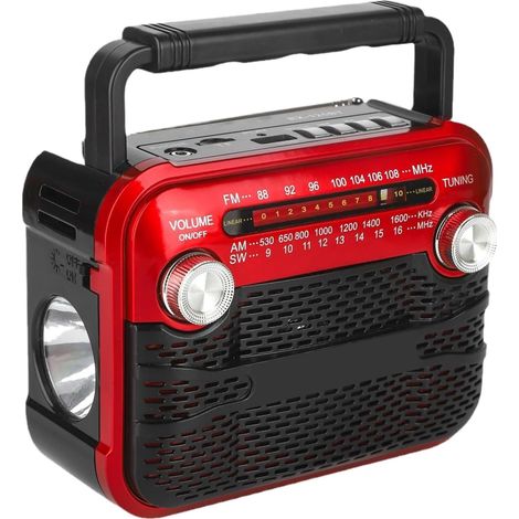 Radio Météo Solaire 3W avec FM/AM/OC1-6/USB/Carte MicroSD/ (1/5)