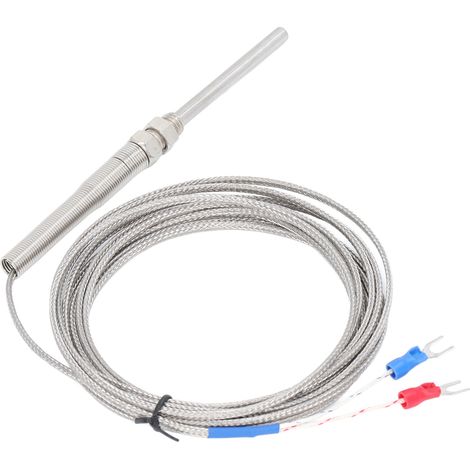 Capteur de température à thermocouple BERM type K, détecteur de sensibilité blindé, sonde de 50 mm, portée de 5 mètres (1/5)