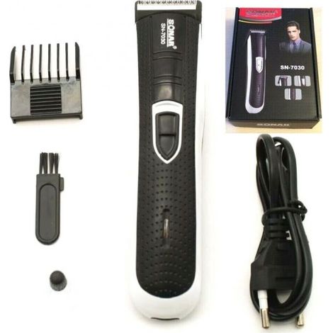RASOIO ELETTRICO REGOLA BARBA TAGLIA CAPELLI BATTERIA RICARICABILE SN 7030