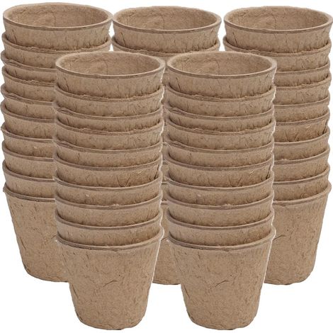 Pots de pépinière, Matériau écologique, Design polyvalent, style-A-50PCS (1/2)