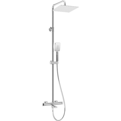 Deante Moderne Regen-Dusche in Gold mit Thermostatventil (1/2)