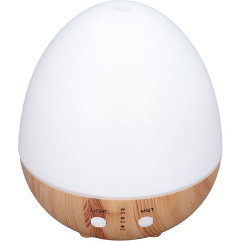 Diffuseur d'huiles essentielles 250 ml, arrêt automatique, silencieux (35 dB), humidificateur en bois alimenté par USB avec veilleuse pour chambre à coucher (1/5)