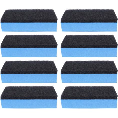 8 éponges polissage double face haute densité, protection peinture, entretien extérieur voiture (1/5)