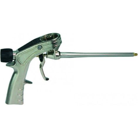 Pistola per schiuma poliuretanica "A/218" corpo in alluminio nichelato e adattatore universale (1/2)