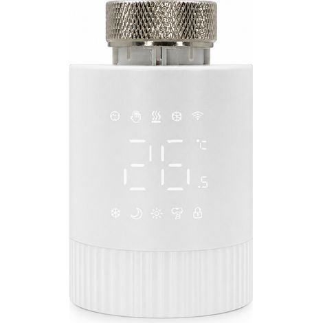 Vanne Thermostatique Intelligente WiFi TRV006 pour Radiateur, Contrôle par Application (1/5)
