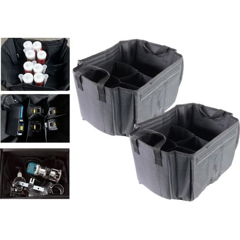 2X Makita MAKPAC Canvas Organiser for Makpac Case Systainer Batteries Cartridge (1/4)
